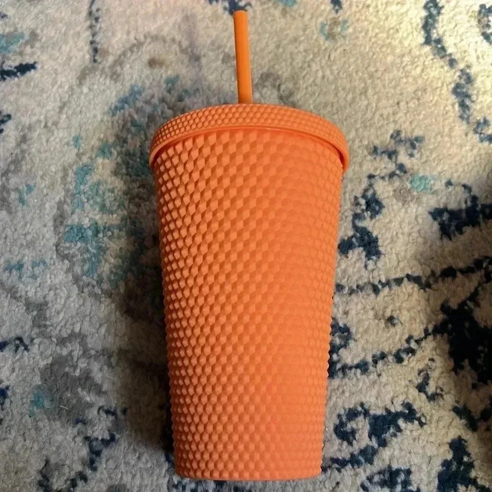 Starbucks Thailand Exclusive Peach Orange‎ Studded Tumbler 16oz